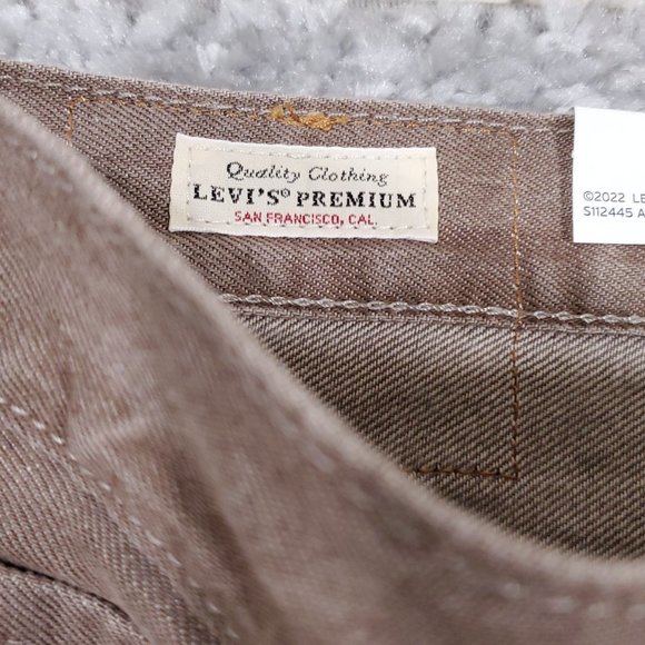 Levi's Fresh 501 Original Jeans Men's 34 x 32 Light Brown Straight Button Fly - Picture 13 of 13